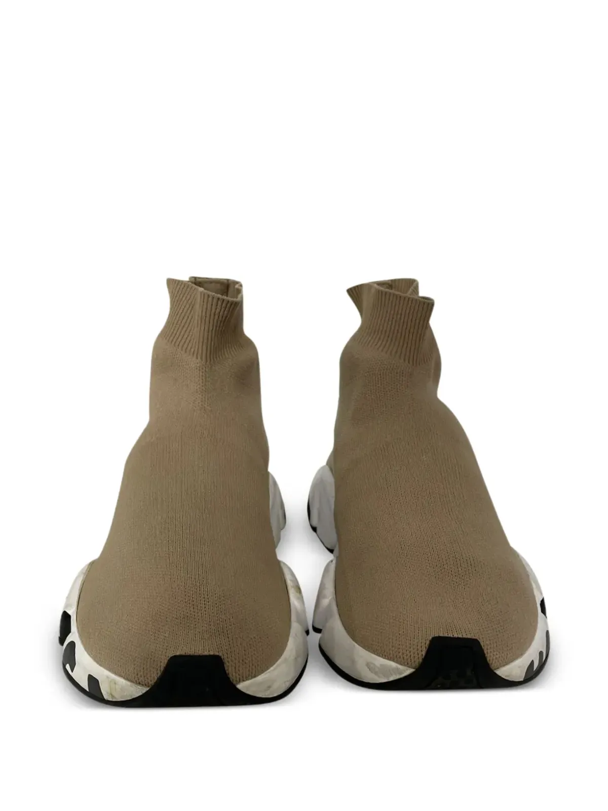 Balenciaga Pre-Owned Speed ロゴディテール スニーカー ブラウン - 画像2