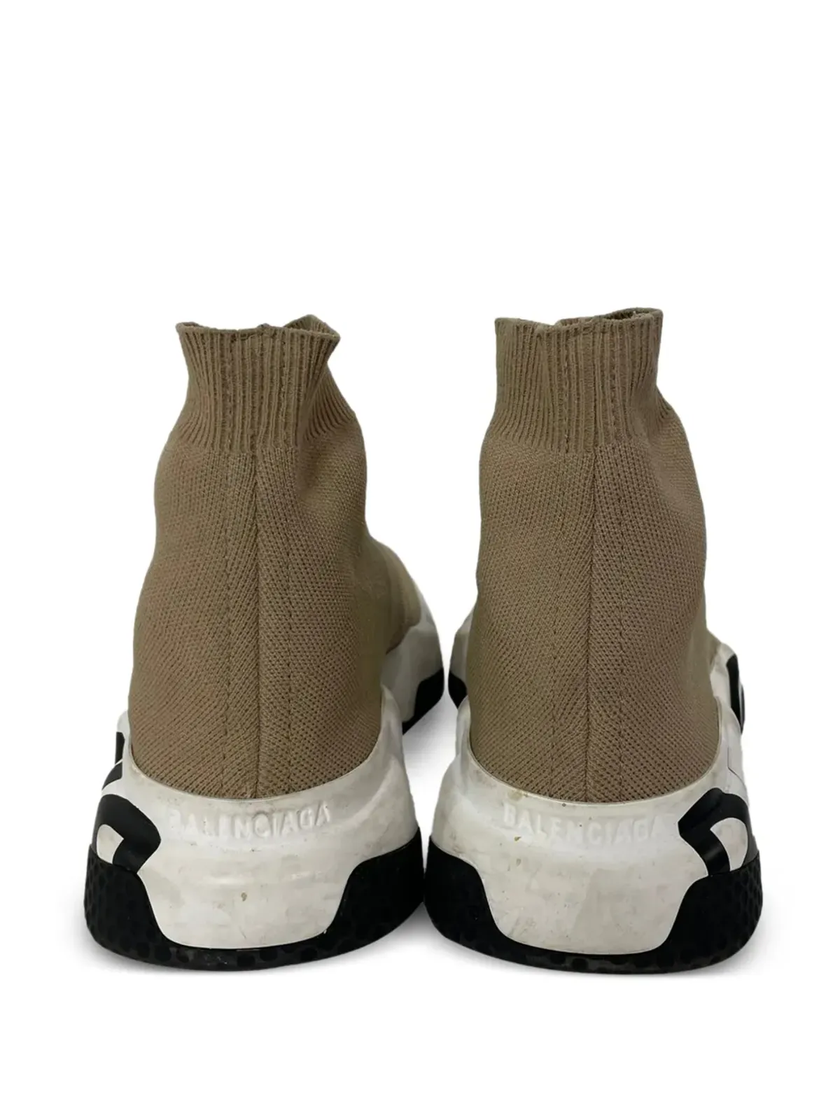 Balenciaga Pre-Owned Speed ロゴディテール スニーカー ブラウン - 画像3