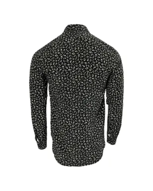 Saint Laurent Pre-Owned プリント柄長袖シャツ（ブラック） - サムネイル2