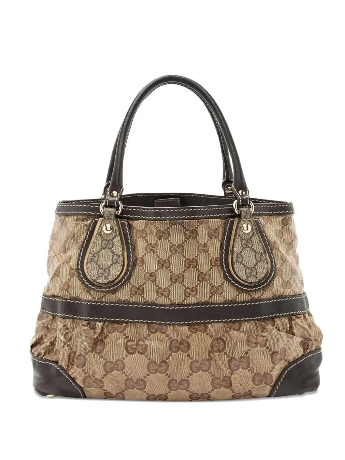 Gucci Pre-Owned GGパターン スプリーム サッチェル - 画像1