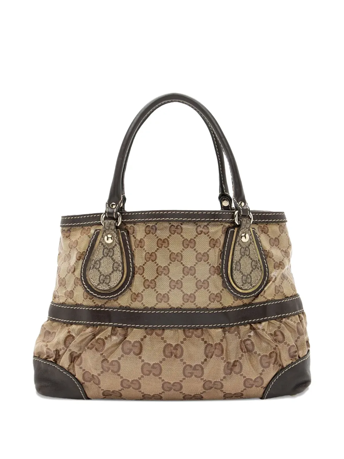 Gucci Pre-Owned GGパターン スプリーム サッチェル - 画像2