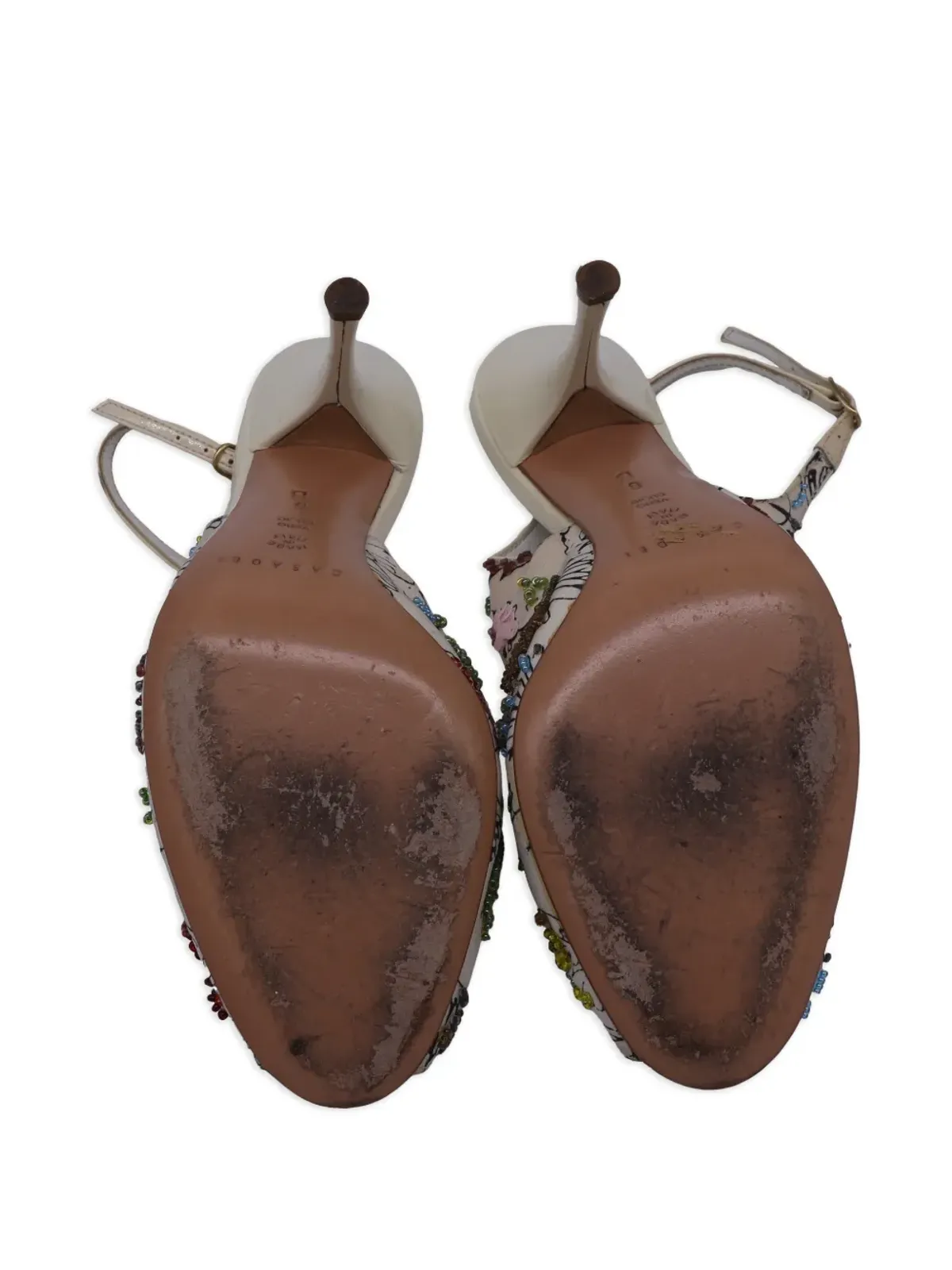 Casadei Vintage スリングバック・ペープトゥ・パンプス - 画像4