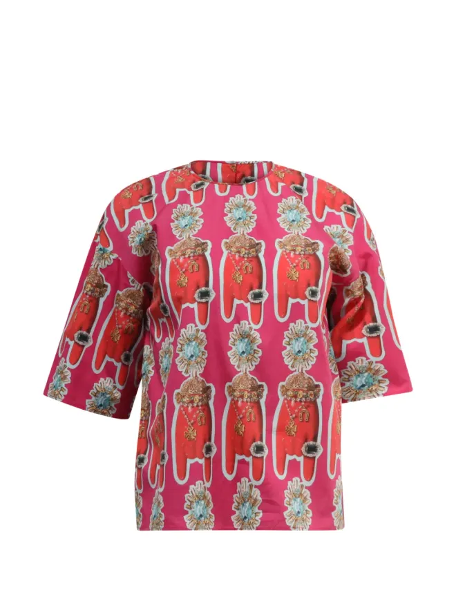 Dolce & Gabbana Pre-Owned Dolce & Gabbana  ビンテージ クリスタルプリントTシャツの商品画像