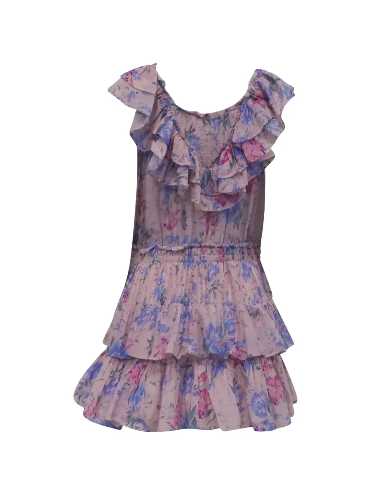 LoveShackFancy Fatima floral ruffle mini dress - 画像2