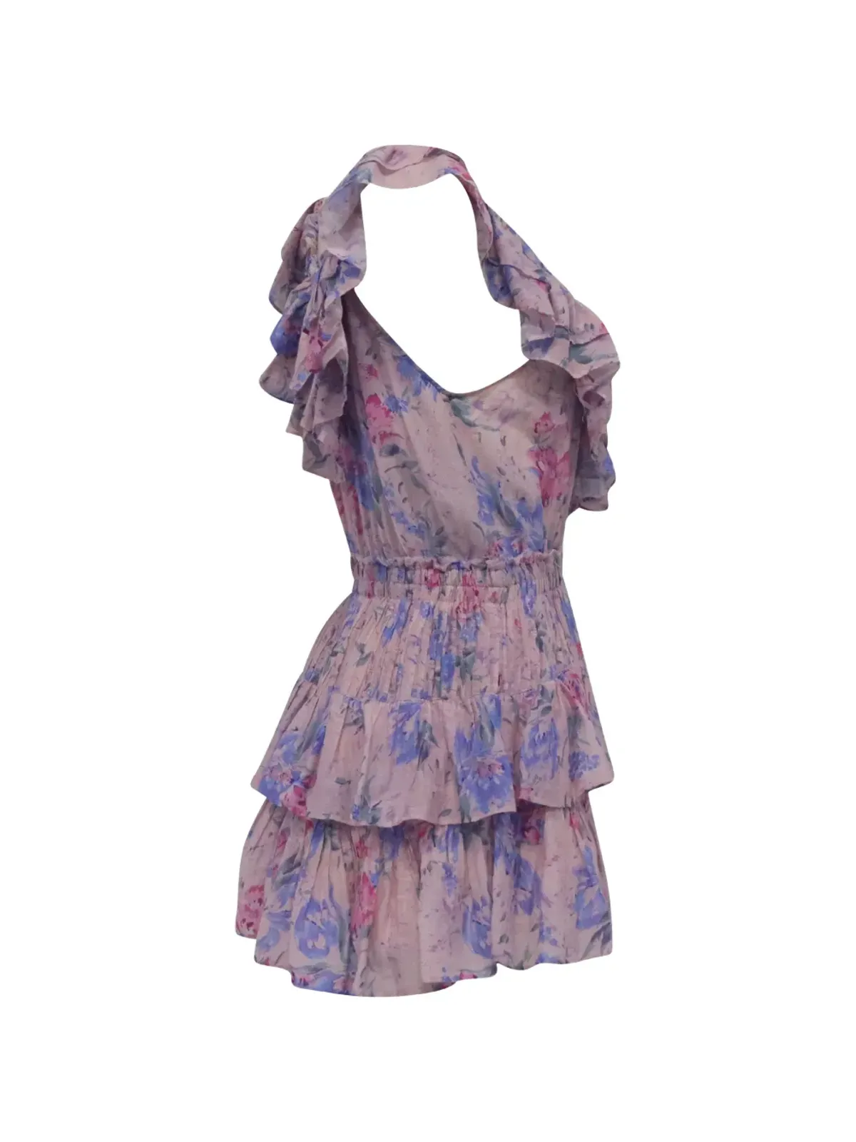 LoveShackFancy Fatima floral ruffle mini dress - 画像3