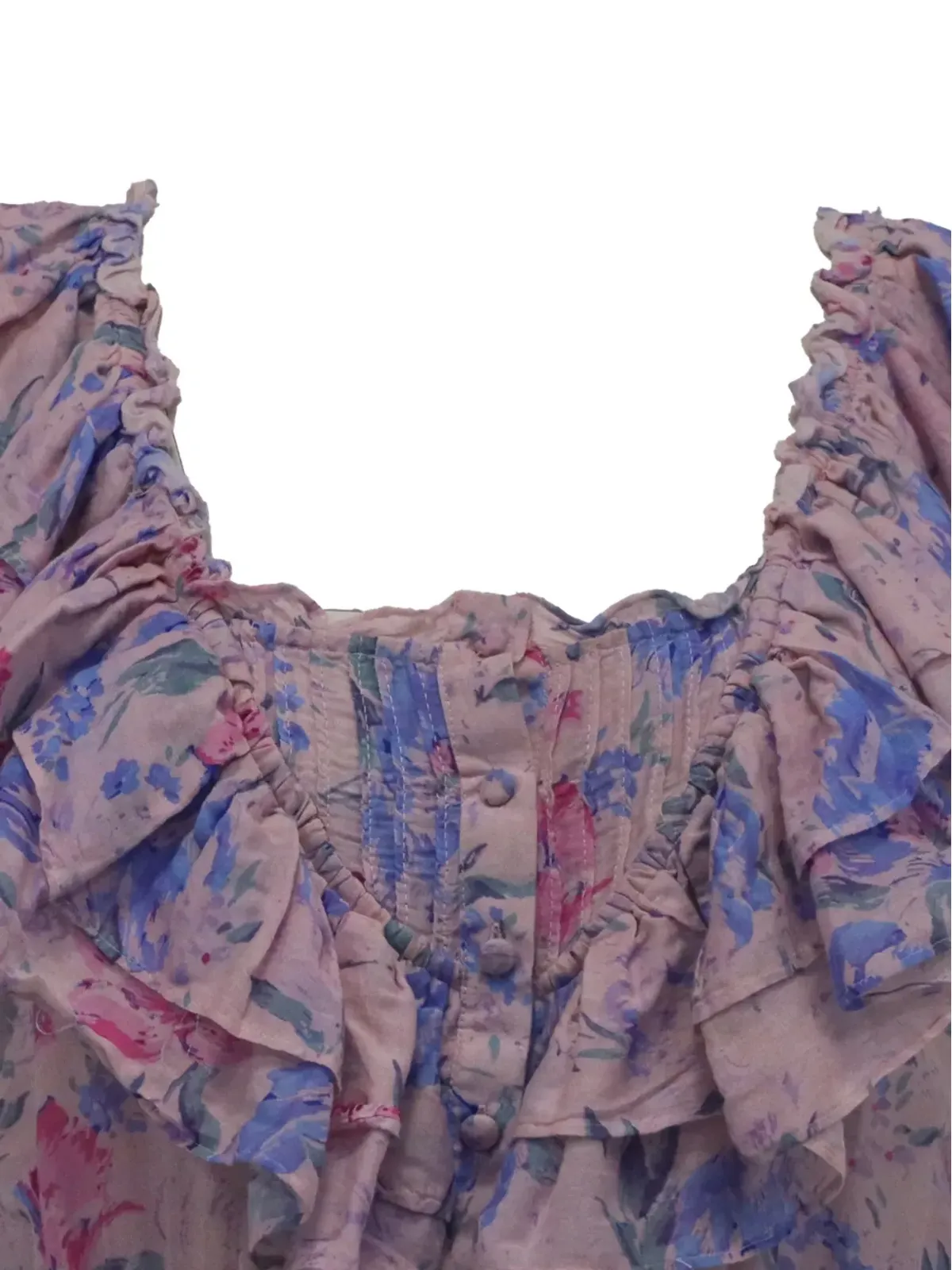 LoveShackFancy Fatima floral ruffle mini dress - 画像4