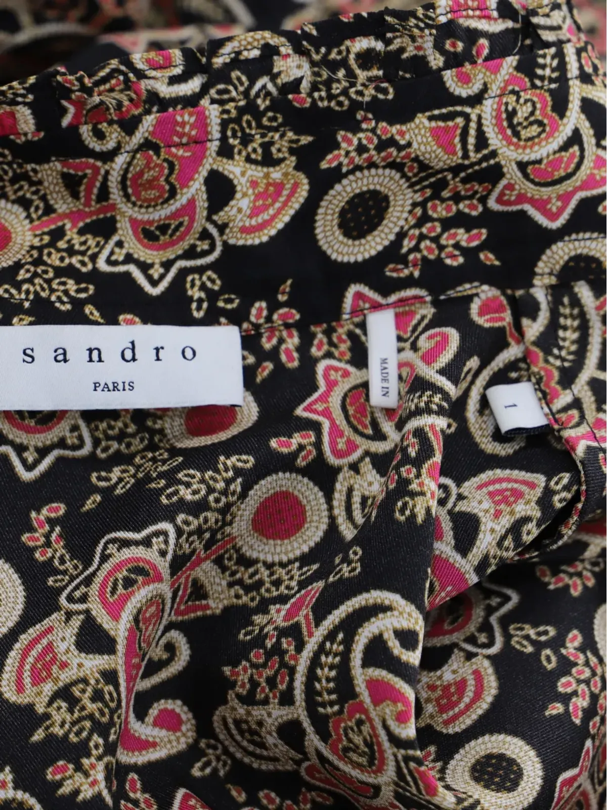 SANDRO ペイズリープリントシャツ - 画像4