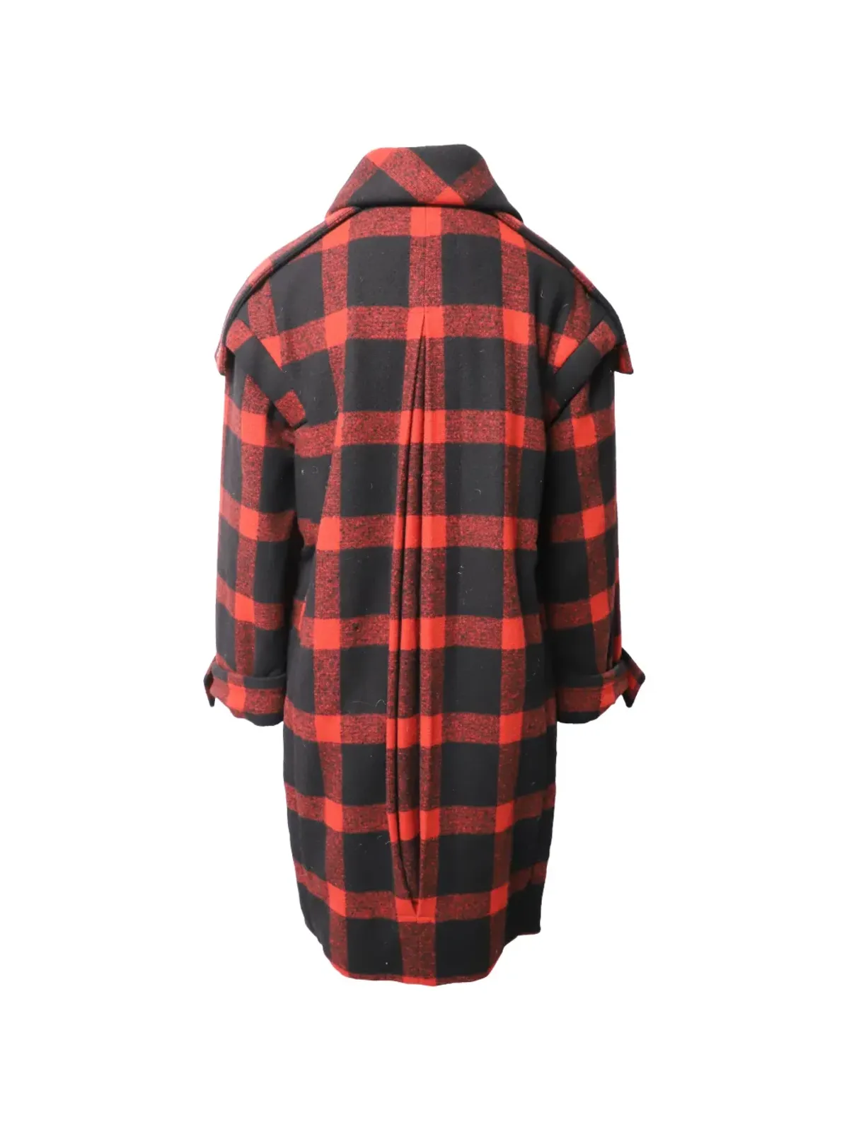 Burberry Pre-Owned 2011年 チェック柄コート - レッド - 画像2