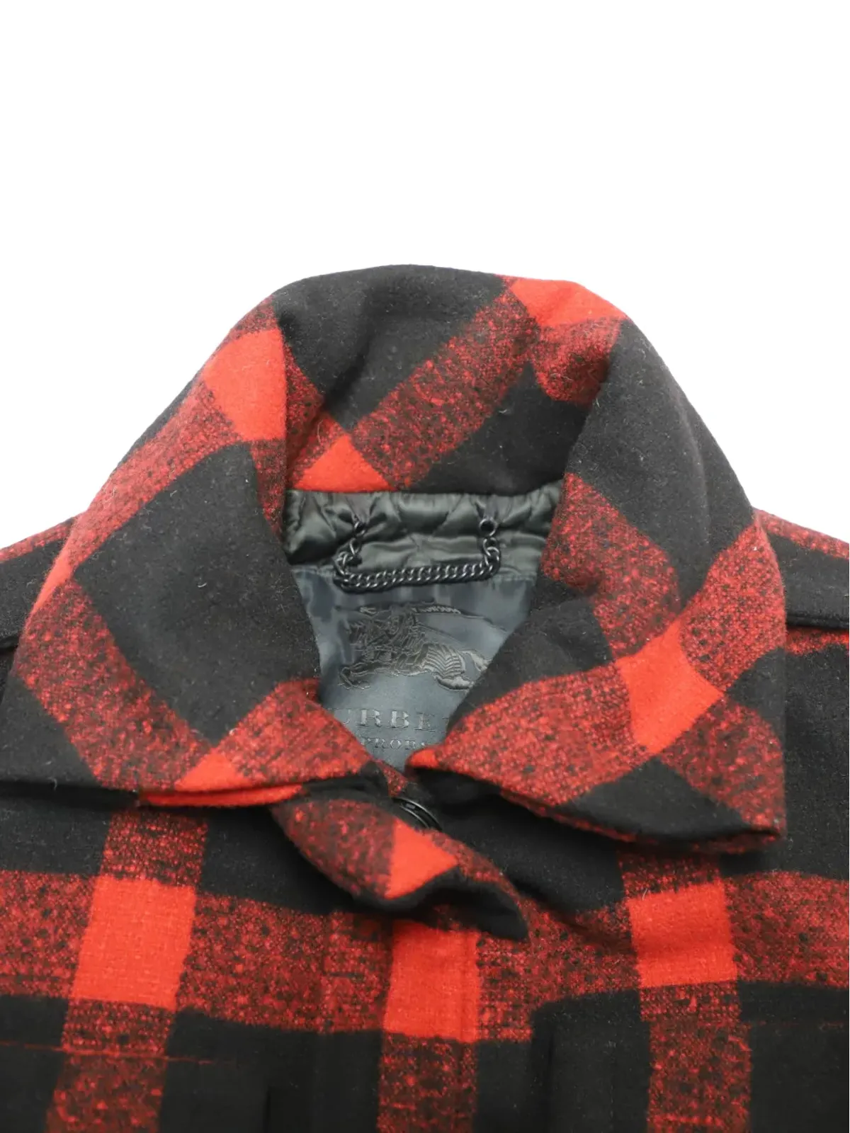 Burberry Pre-Owned 2011年 チェック柄コート - レッド - 画像3