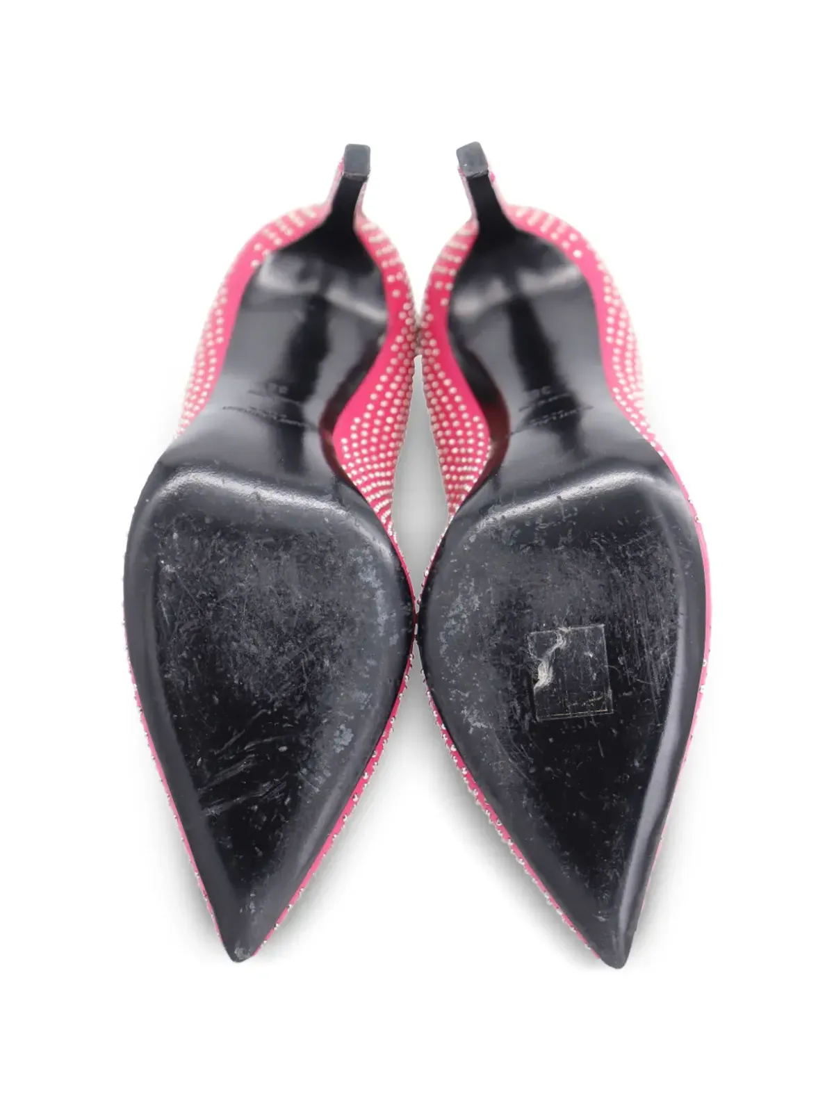 Saint Laurent Pre-Owned スタッズ付きポインテッドパンプス - ピンク - 画像5