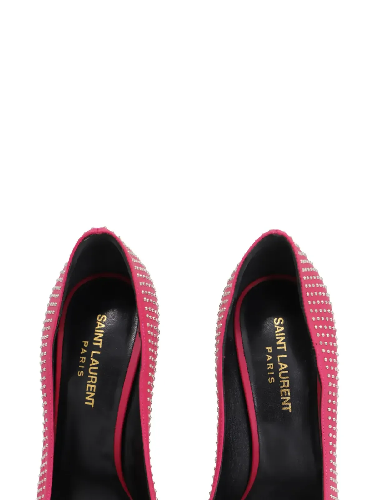 Saint Laurent Pre-Owned スタッズ付きポインテッドパンプス - ピンク - 画像4