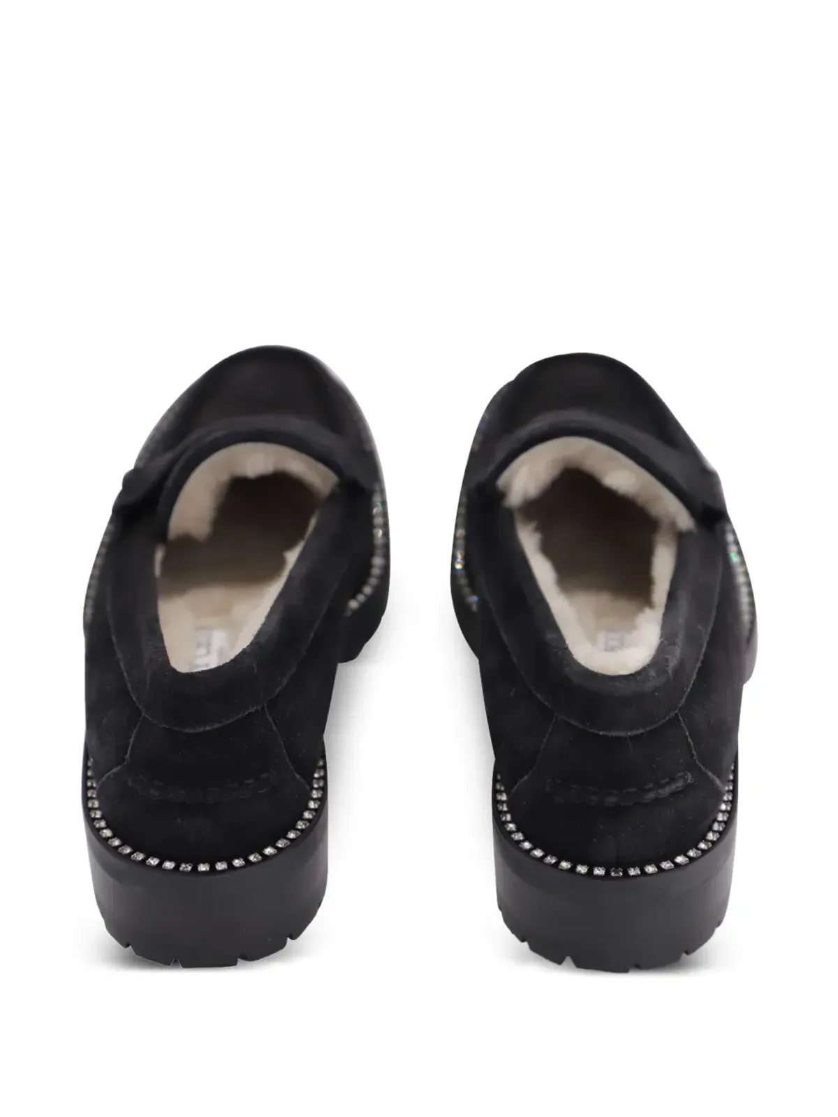 Jimmy Choo Pre-Owned クリスタル装飾ローファー - 画像3