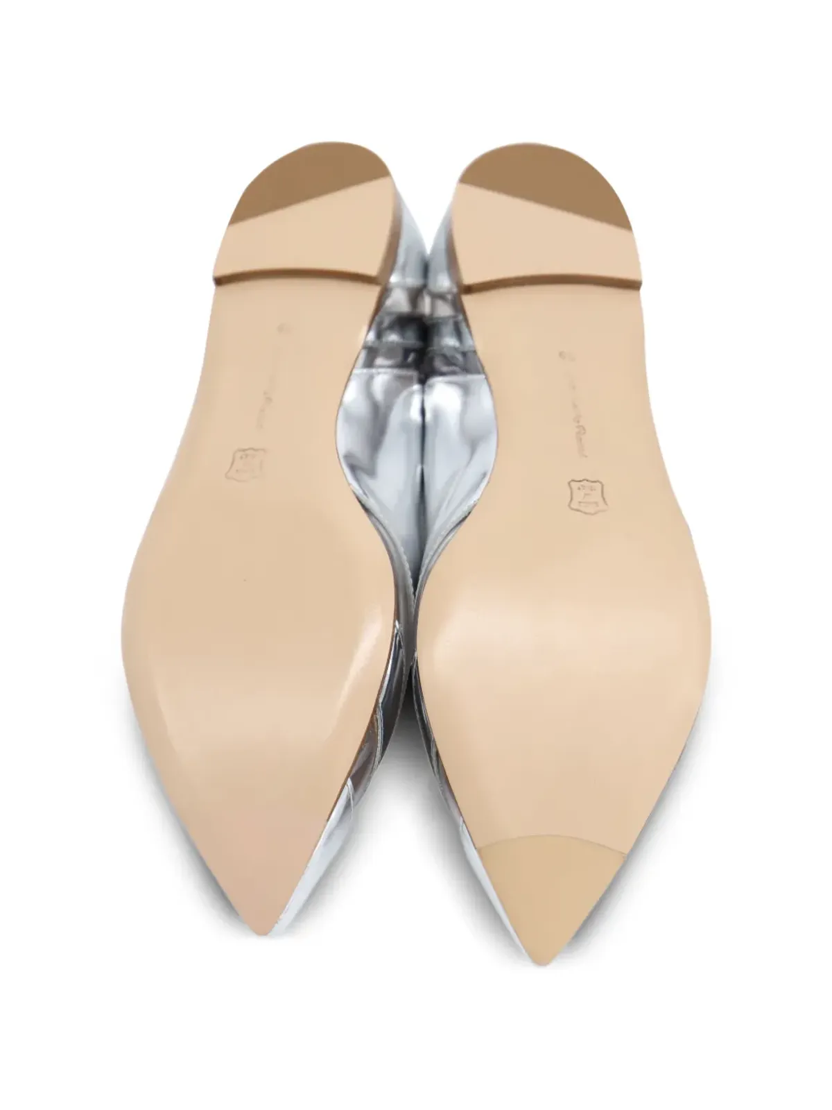 Gianvito Rossi ポインテッドトゥ フラット - 画像5