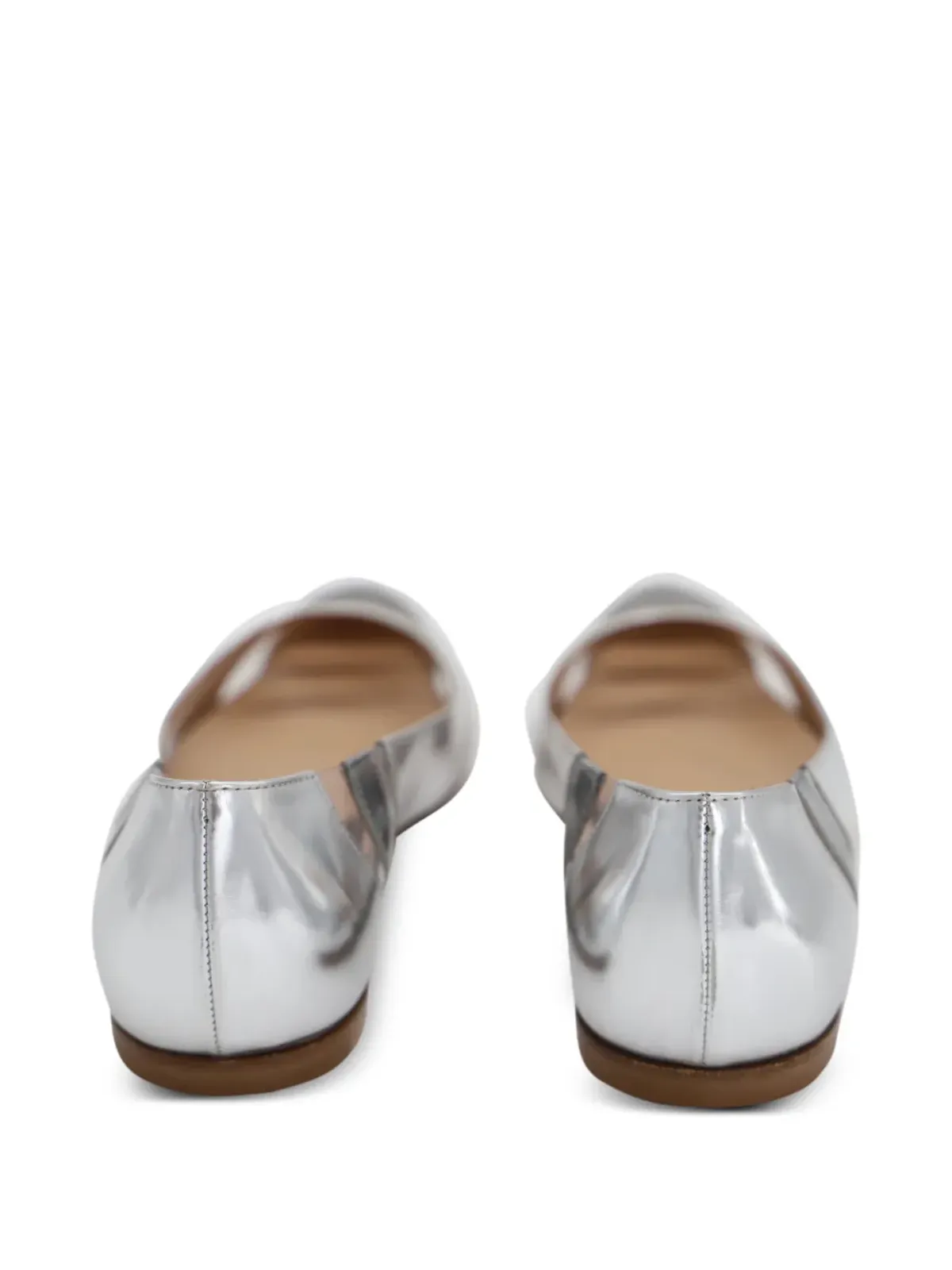Gianvito Rossi ポインテッドトゥ フラット - 画像3