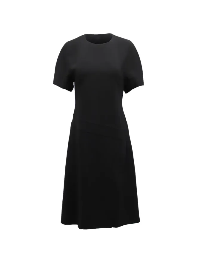 Pre-Owned Alexander Wang Alexander Wang ヴィンテージ 斜めウエストバンドのプリーツ ミディドレス ブラックの商品画像