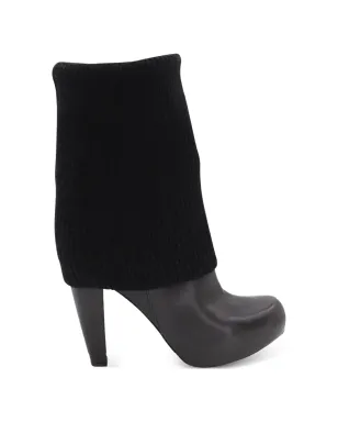 Loeffler Randall レザー編み込みウェンディブーツ - サムネイル1