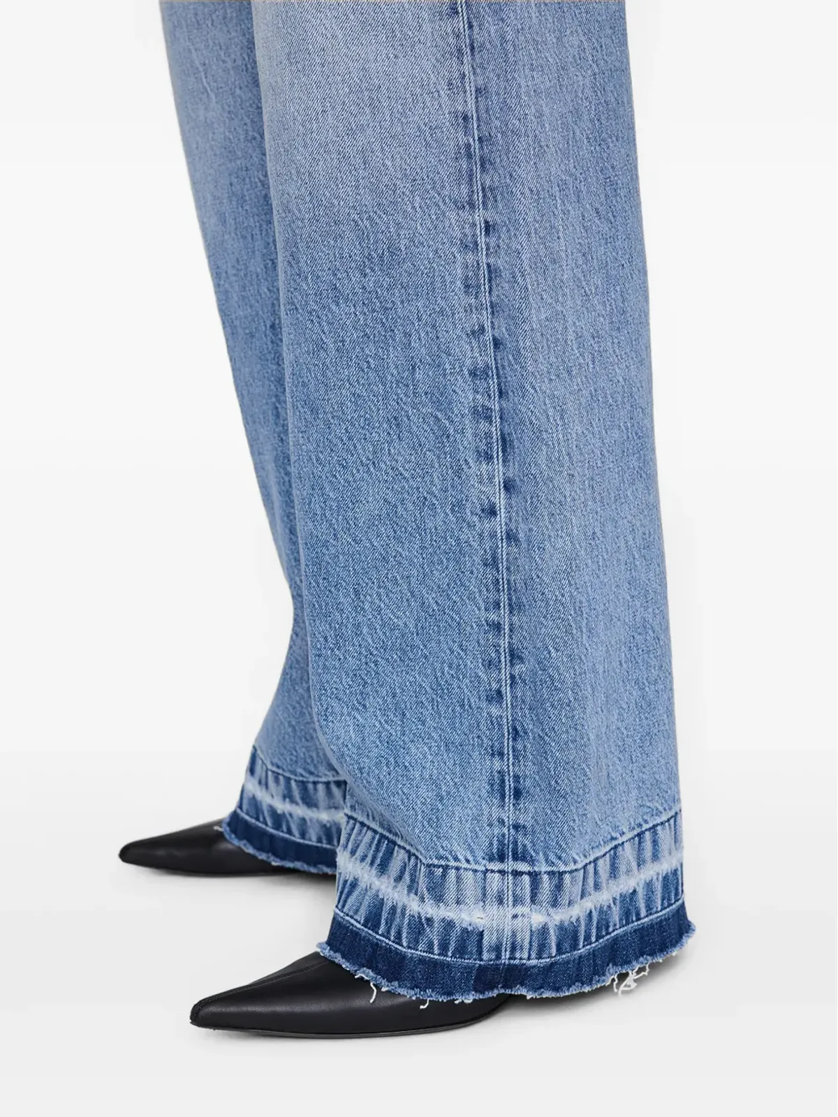 ANINE BING Lewis frayed wide-leg jeans - 画像5