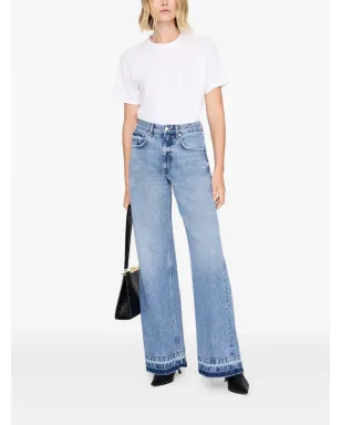 ANINE BING Lewis frayed wide-leg jeans - サムネイル2