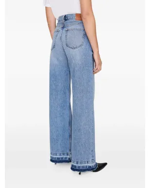 ANINE BING Lewis frayed wide-leg jeans - サムネイル4