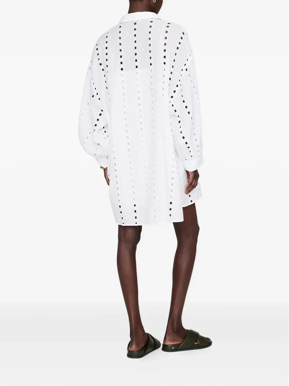 ANINE BING マリアーヌ broderie anglaise ドレス - White - 画像3