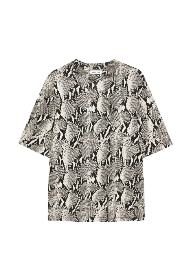 ANINE BING ANINE BING 洗い加工パイソン柄Tシャツの商品画像