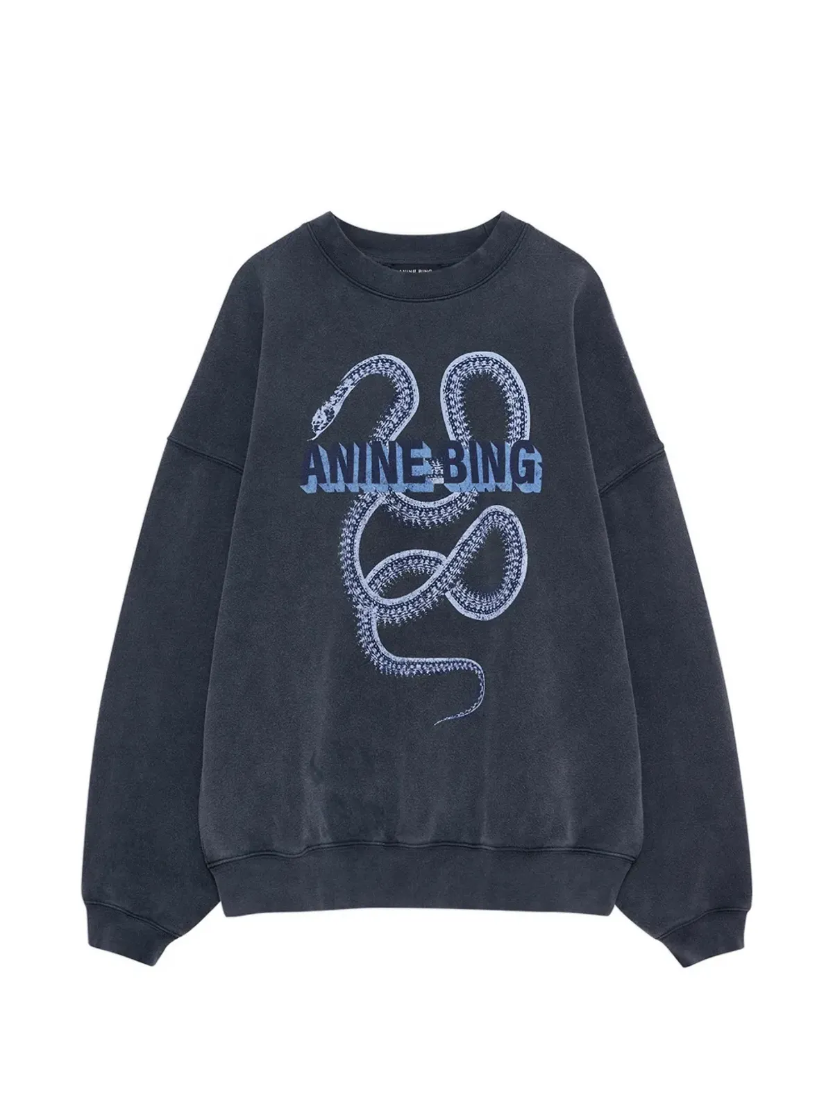 ANINE BING 蛇柄スウェットシャツ - 画像1