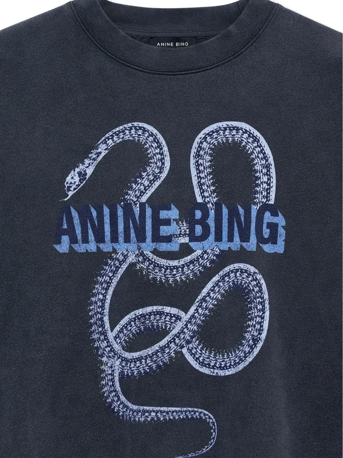 ANINE BING 蛇柄スウェットシャツ - 画像5