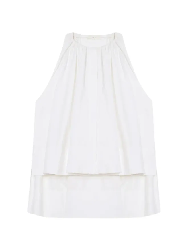 CO COLLECTION CO COLLECTION ギャザー入りシャツ（ホワイト）の商品画像