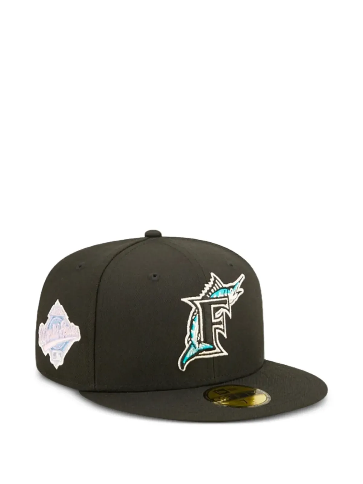 NEW ERA CAP 59Fifty MLB Florida Marlins ポップスウェット ベースボールキャップ - ブラック - 画像2