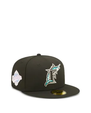 NEW ERA CAP 59Fifty MLB Florida Marlins ポップスウェット ベースボールキャップ - ブラック - サムネイル2