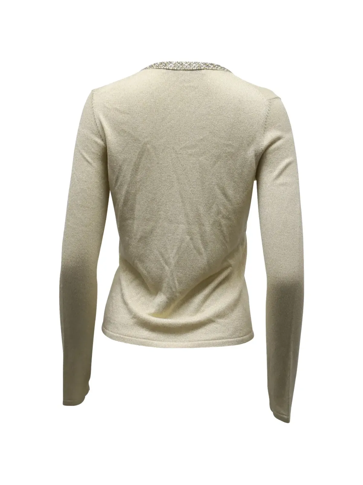 Diane Von Furstenberg Vintage embellished knit cardigan - Neutrals - 画像2