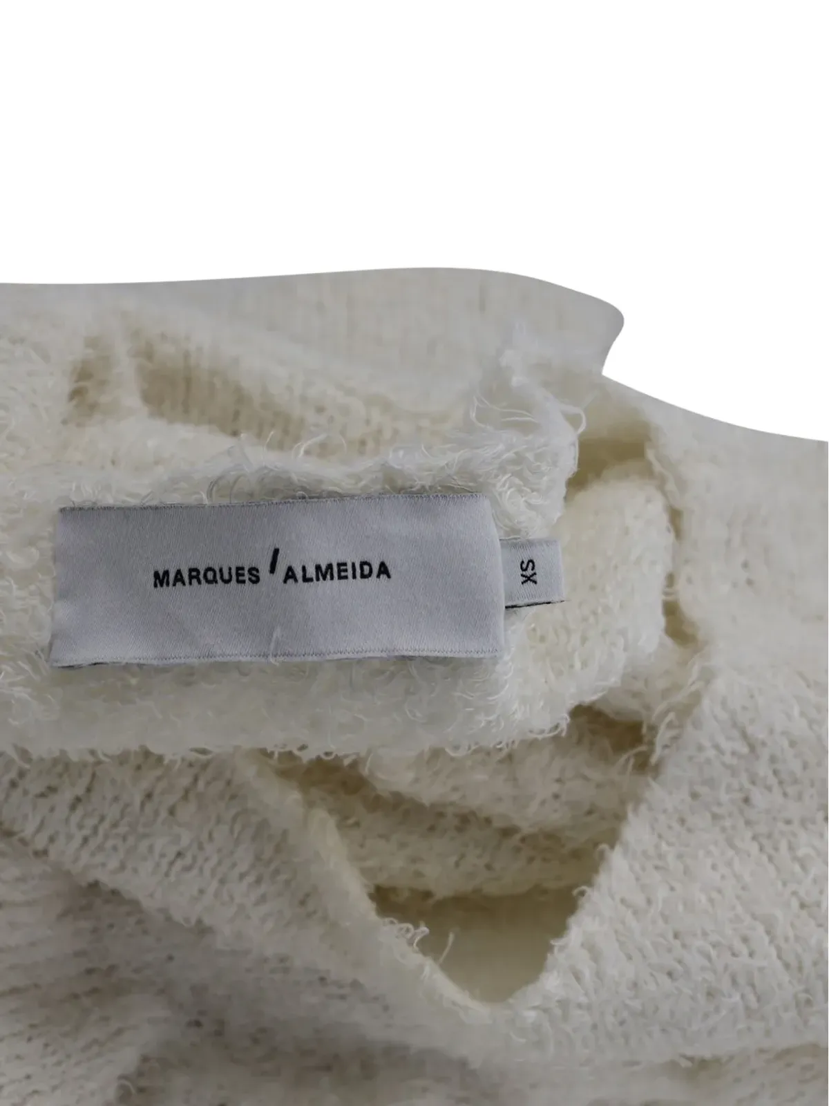 Marques'Almeida アシンメトリックリネンセーター - 画像4