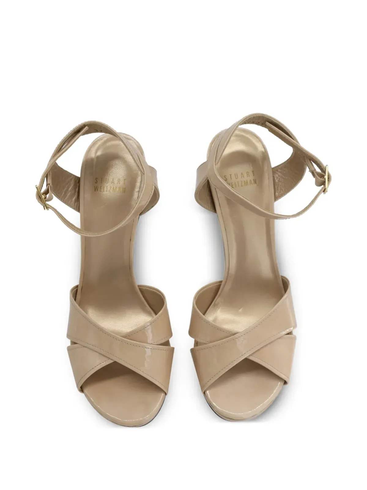 Stuart Weitzman クロスオーバー・ストラップ・プラットフォームサンダル - 画像4
