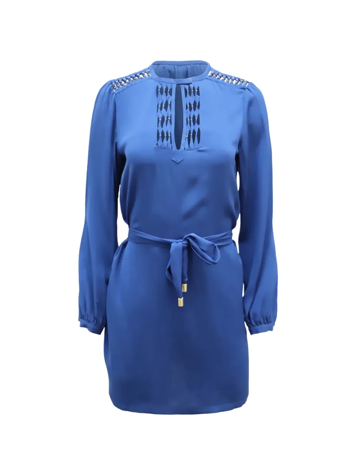 Diane Von Furstenberg Vintage Florina round-neck mini dress - Blue - 画像1