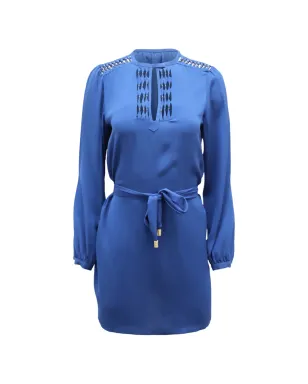 Diane Von Furstenberg Vintage Florina round-neck mini dress - Blue - サムネイル1