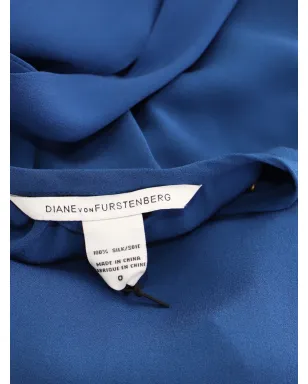 Diane Von Furstenberg Vintage Florina round-neck mini dress - Blue - サムネイル5