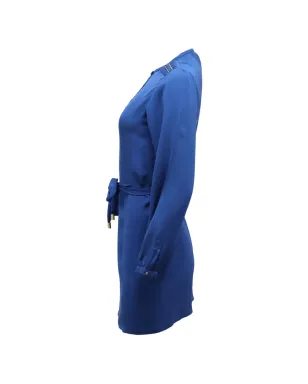 Diane Von Furstenberg Vintage Florina round-neck mini dress - Blue - サムネイル3