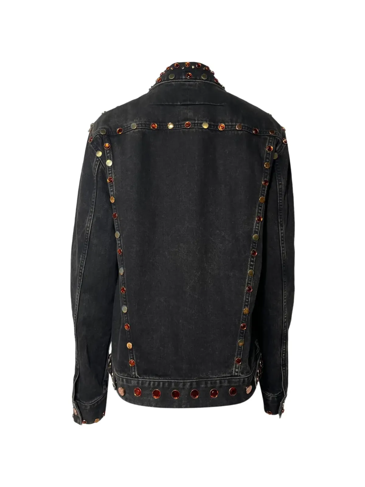 Givenchy Pre-Owned 宝石装飾コットンジャケット（ブラック） - 画像2
