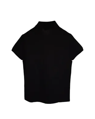 Saint Laurent Pre-Owned Cassandre ロゴ ポロシャツ ブラック - サムネイル2