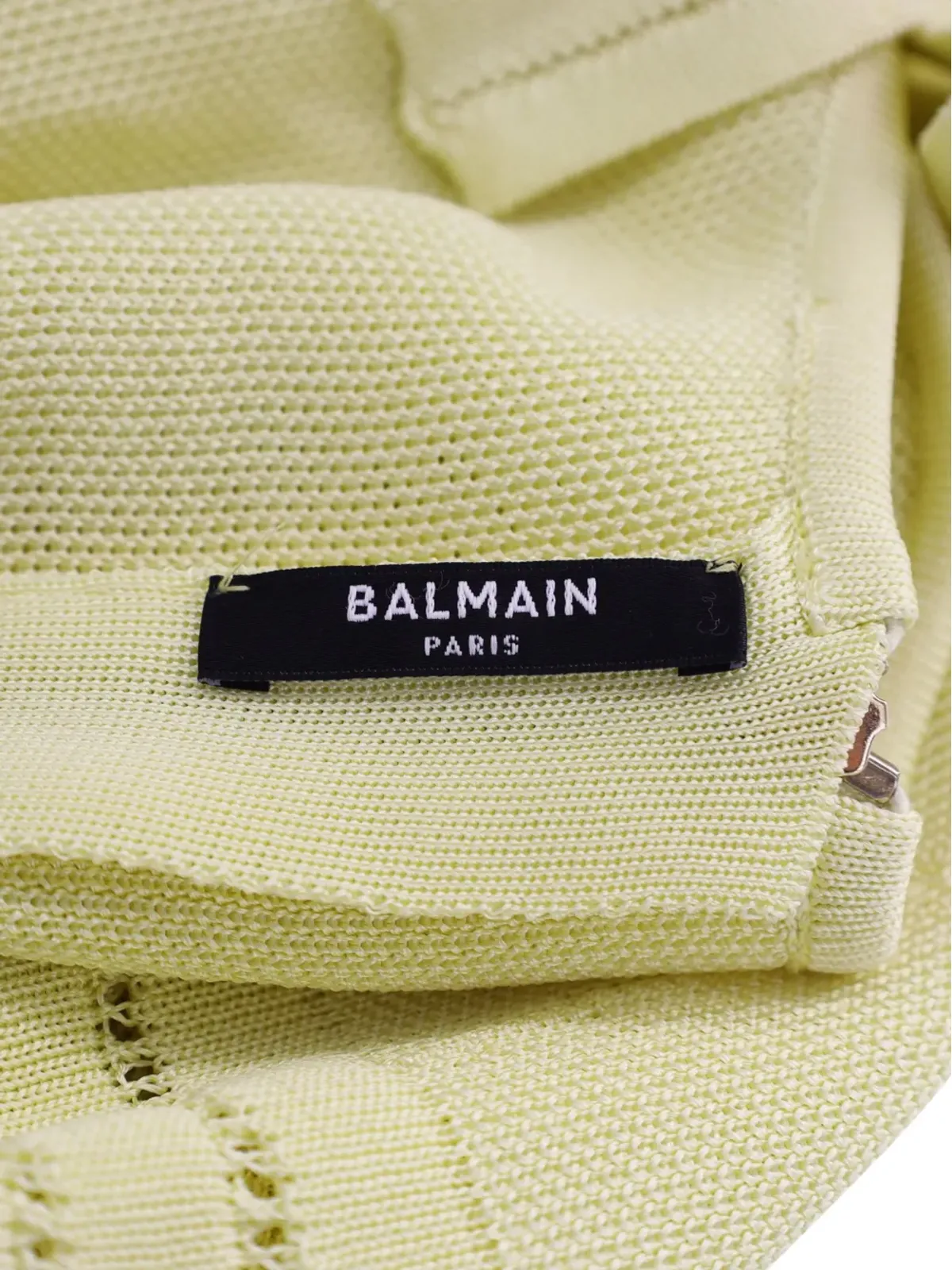 Balmain Pre-Owned ノースリーブ クロップトップ（グリーン） - 画像3