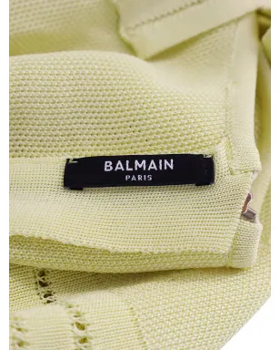 Balmain Pre-Owned ノースリーブ クロップトップ（グリーン） - サムネイル3