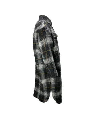 Isabel Marant Vintage チェック柄ボタン留めシャツジャケット - ブラック - サムネイル3