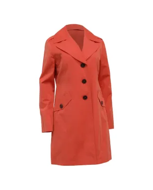 Michael Kors Vintage シングルブレスト コットン トレンチコート - オレンジ - サムネイル1