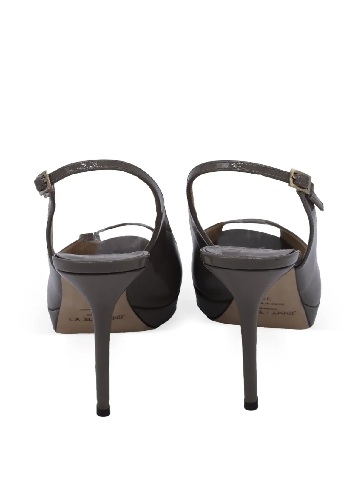 Jimmy Choo ビンテージ ペープトゥ・スリングバックパンプス - Neutrals - 画像3