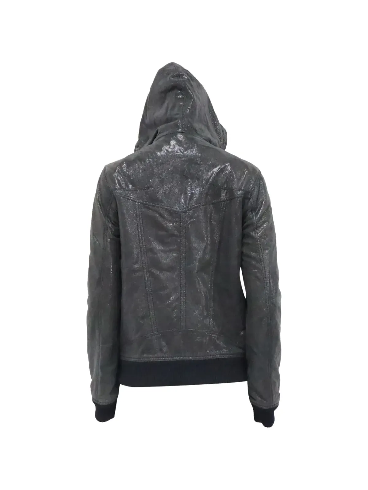Christian Dior Pre-Owned フード付きジップレザージャケット - 画像2