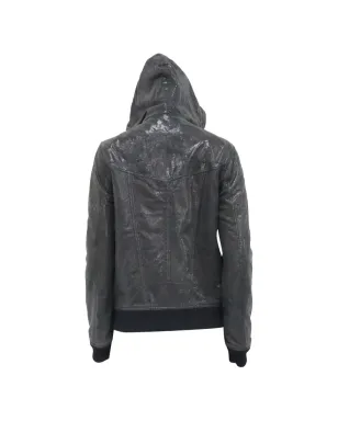 Christian Dior Pre-Owned フード付きジップレザージャケット - サムネイル2
