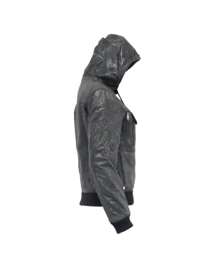 Christian Dior Pre-Owned フード付きジップレザージャケット - サムネイル3