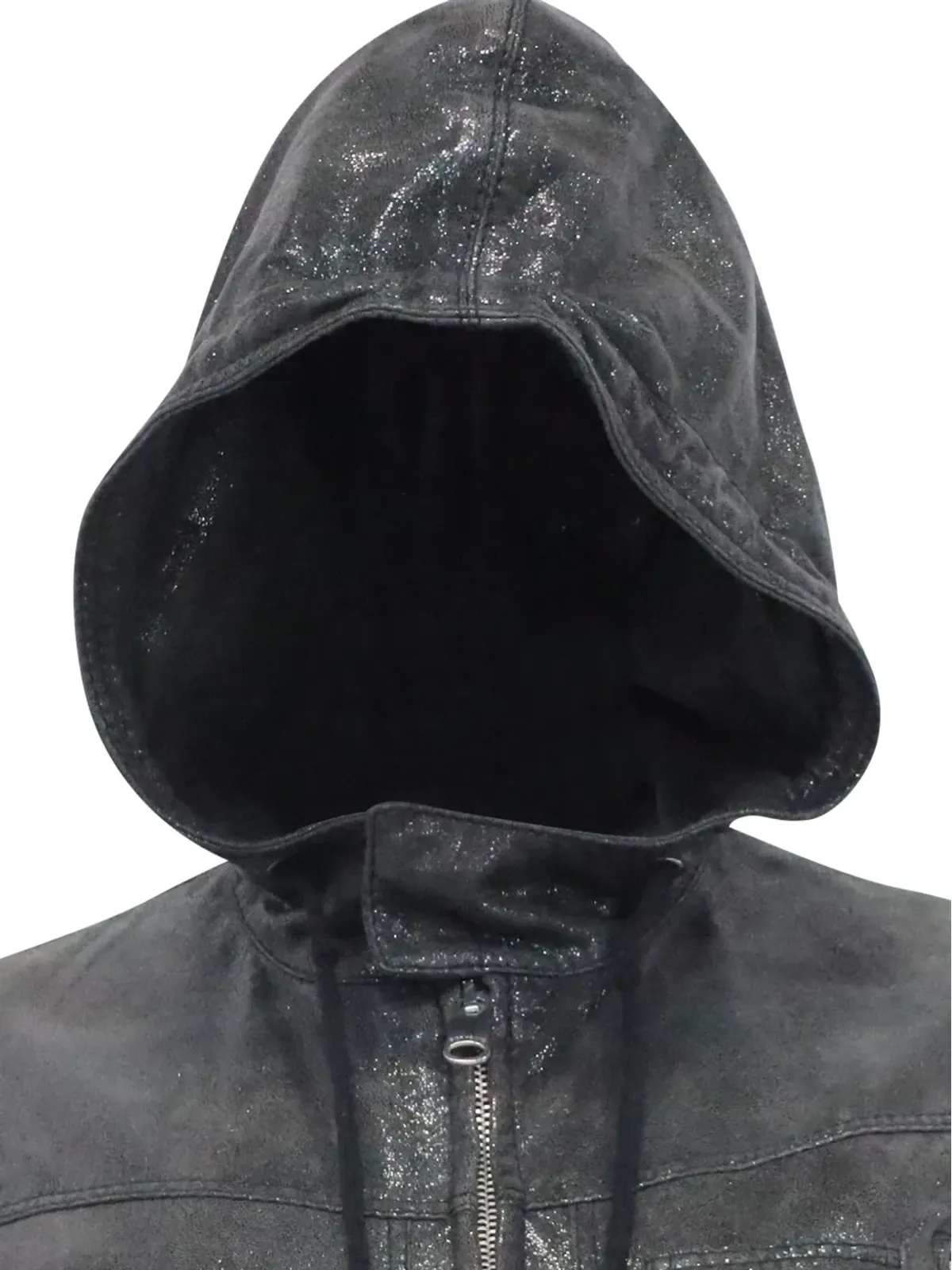 Christian Dior Pre-Owned フード付きジップレザージャケット - 画像4