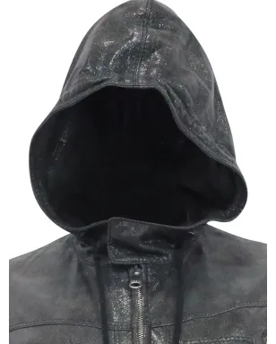 Christian Dior Pre-Owned フード付きジップレザージャケット - サムネイル4