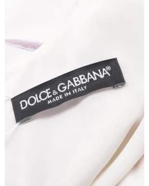 Dolce & Gabbana ヴィンテージ ブラシストロークプリント ミニドレス - ホワイト - サムネイル5